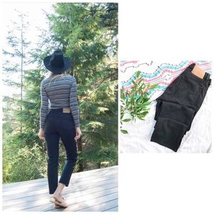 Vintage Calvin Klein Black High Waisted Jean